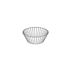 Baking Cup Small (38mmx22mm) 1.5x0.88" White