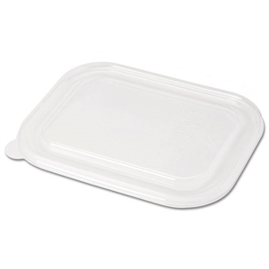 Lid Clear f/Tray Fiber 60oz - 10x7.5x2.5" - PLA