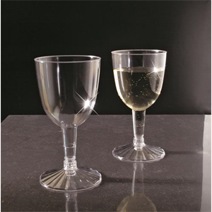 Glass Wine, 5oz Clear Reposable 2/piece