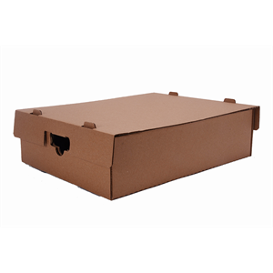 Tray Paper Kraft Large w/Lid 18-3/4 x 14-1/2 x 5-5/8" Stackable