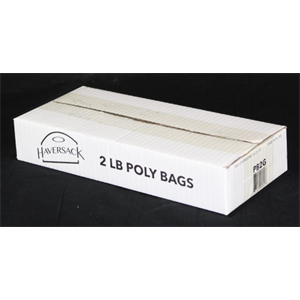2lb Clear poly bag, 4x2x10, 4x500