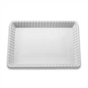 Tray Plastic 9 x 13" Resposable White