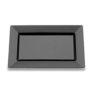 Plate Rectangular 9" Black 12/10