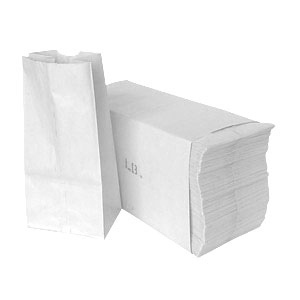 Bag Paper White 12 lb CROWN 7.25 x 12 x 14.75