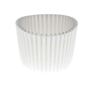 Baking Cup LR (86mmx38mm) 3.38x1.5" White