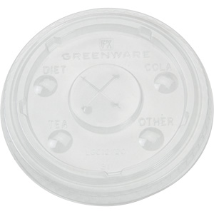 Lid Cup, Kal-Clear 16&24oz X-Slot GFS PET