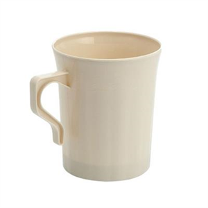 Cup Plastic Coffee Mug 8oz Bone