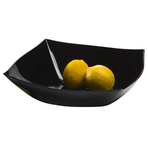 Bowl Plastic, 64oz Black Square