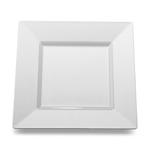 Plate Square Dinner White 10.75", 12x10