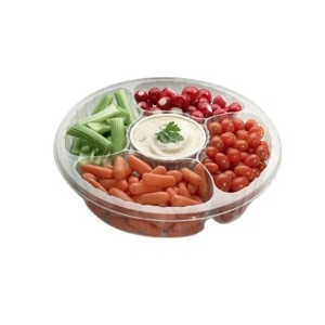 Container Plastic 3-Comp Produce Combo PET