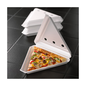 Container Foam, 7" Pizza Wedge Vented
