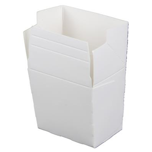 Cont. Food Pail 8 oz Paper White, 10x50