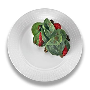 Plate Plastic Salad, 7" White Majestic