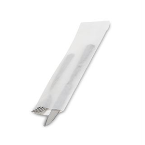 Bag Silverware White 2.75"x10