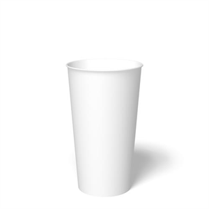 Cup Paper Hot 20oz, White SinglePoly (NEW)