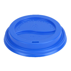 Lid Cup Dome, Blue Fits 8sq. 10-24oz Cup 50x20, PS