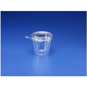 Container Plastic Hinged, 11oz Cup Clr. Tamper Proof PET