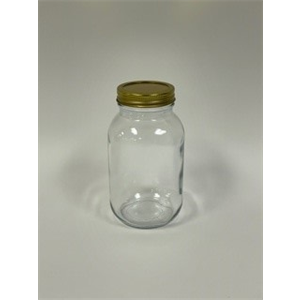 Jars Glass 950ml w 2pc lid,  TY 70mm, Combo