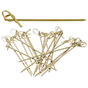 Skewer 7"  Knotted Bamboo, 100x100