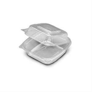 Container Plastic Hinged 5" Clear 4610, PS