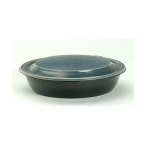 Bowl Plastic, 48oz Black FastPac PP