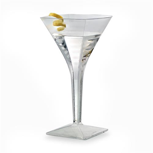 Glass 8oz Martini 1 Pc Square Bag 12x6