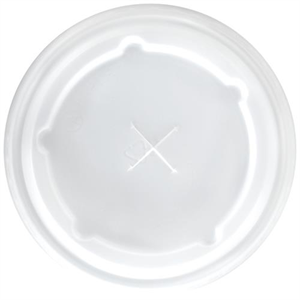 Lid Cup, 9oz Translucent Flat 25x100