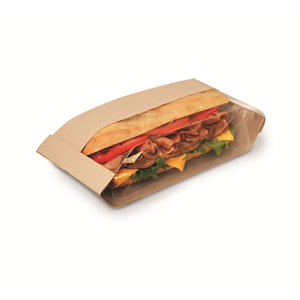 Bag Sandwich Kraft 3.5 x 2.25 x 7.25 Dubl View