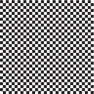 Basket Liner 12x12" Black Checkered