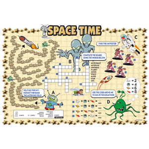 Placemat kids "Space Time", 10x14  # 528