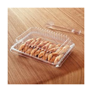 Lid Plastic Clear Rectangle