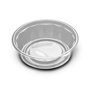 Bowl Plastic 24oz PET Clear Round, Lid S03P