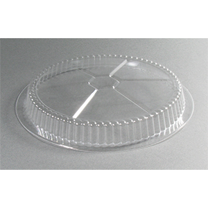 Container Lid Plastic, 8" Dome Round