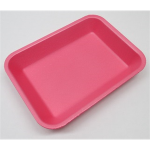 Tray Foam Meat 3PP 8.62 x 6.37 x1.25" - Pink