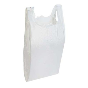 Bag T-Shirt White Bio 11x7x21"- Tabs