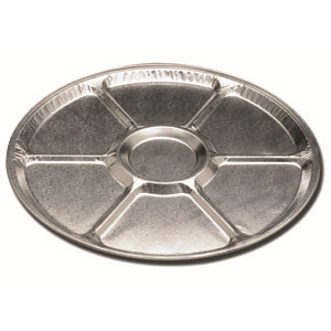 Tray Aluminum 18" Lazy Susan 6-Comp, 14415