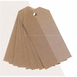Tags Luggage Style 2"x4" Kraft (10/Pack)