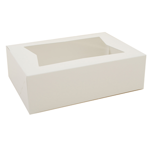 Cake Box White w/Window 8x5.75x2.5"