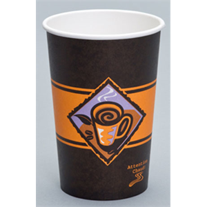 Cup Paper Hot, 14/16oz Gourmet Café Design