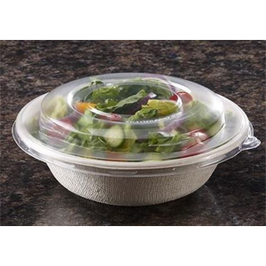 Lid Plastic Dome Clear for 24,32, 48oz Pulp Rnd Bowl PET