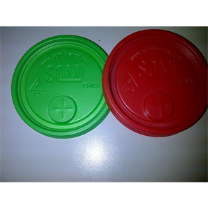 Lid Plastic, X-Slot PS Red & Green Combo