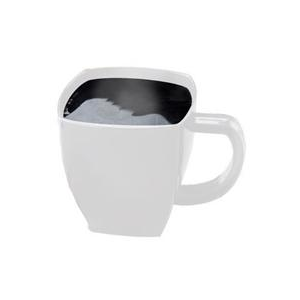 2 oz Square Coffee Mug White