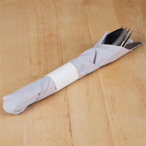 Napkin Bands White 4.25x1.5" 8x2500