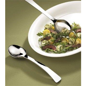 Spoon Plastic Serving, 10" Silver (Retail)