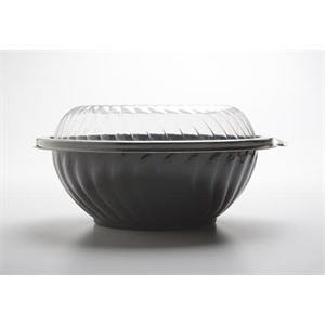 Bowl Plastic, 48oz Black (3lb)