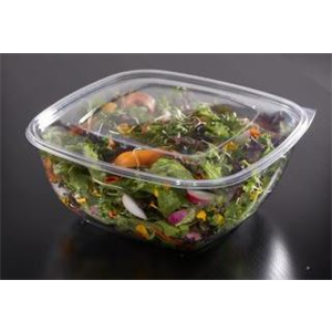 Lid Plastic Flat Square clear for 24, 32 &  48oz PET