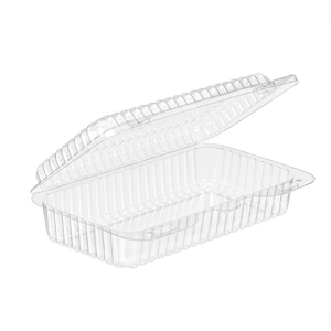 Cont Plas Hinged Clear Loaf 6 5/8x3 7/16x1 3/4