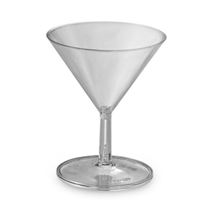 Glass Mini Martini, 2oz Clear 2/pc (12x10)