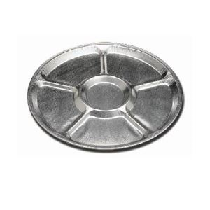 Tray Aluminum 12" Lazy Susan 6-Comp, 14411