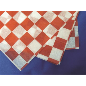 Basket Liner DWS 12x12" Red Checkered